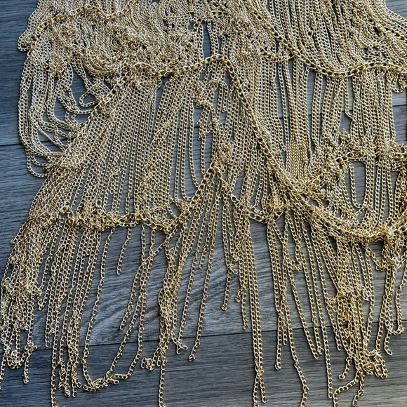 Gold Chainmail Cage Dress - Picture 4 of 4